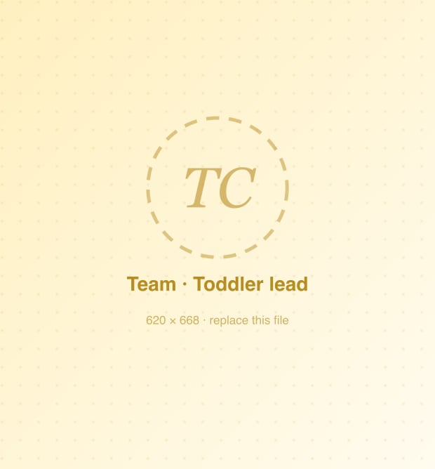Portrait of the Tiny Cradle toddler and activity lead